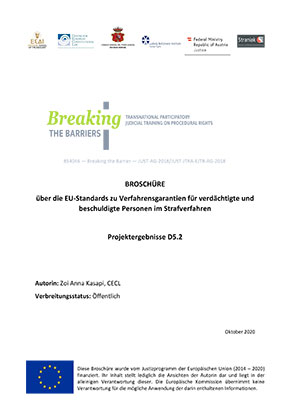 Cover of the Training Materials for trainee judges and prosecutors